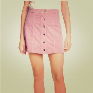 NWT Rag & Bone Corduroy Mini Skirt, Purple Mauve